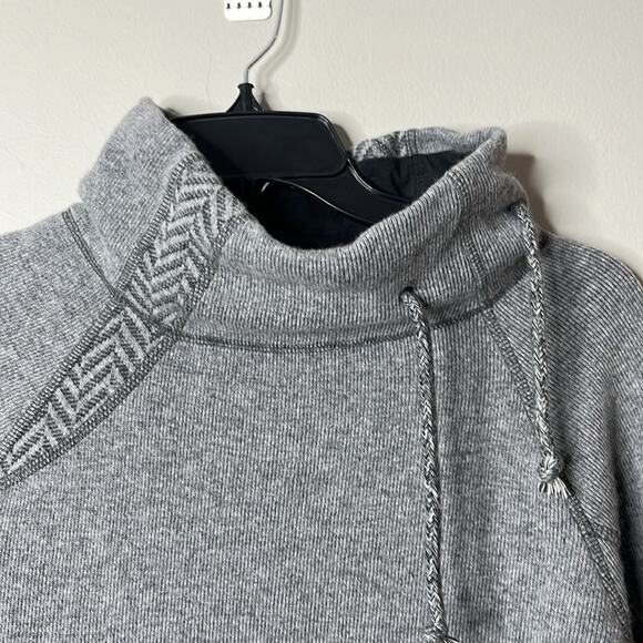 Prana Lucia Mock Neck Pullover Grey size Small - Picture 3 of 5
